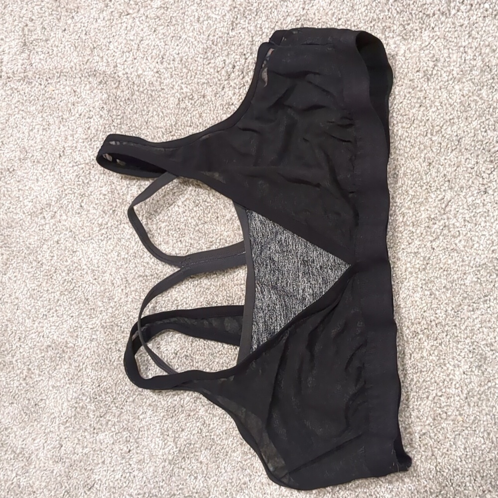 Aerie black and gray bralette size large